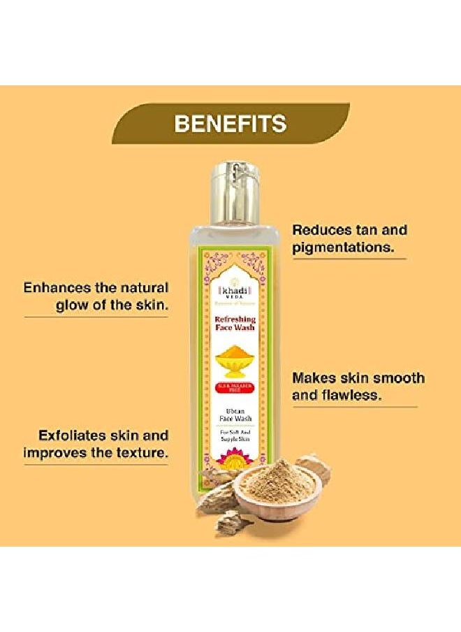 khadi veda - Refreshing Ubtan Face Wash 200 ml - Image 1