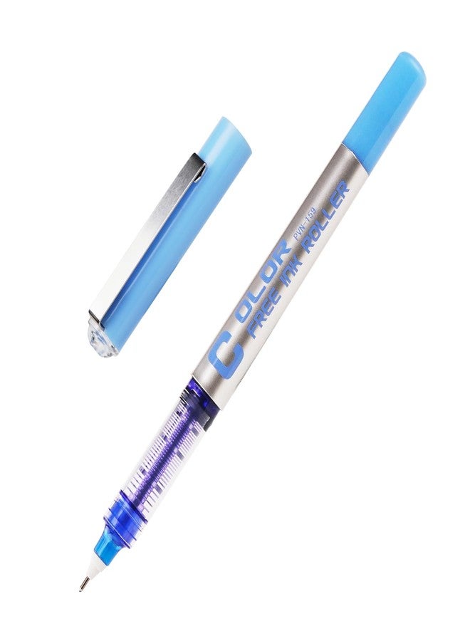 EYEYE Rollerball Pens 0.5mm, 6 Black 6 Blue Extra Fine Point Needle Tip Pen Quick Dry, Liquid Ink Pens Fine Point Smooth Writing Pen for Journaling, Note Taking, Office, School Supplies - Image 5
