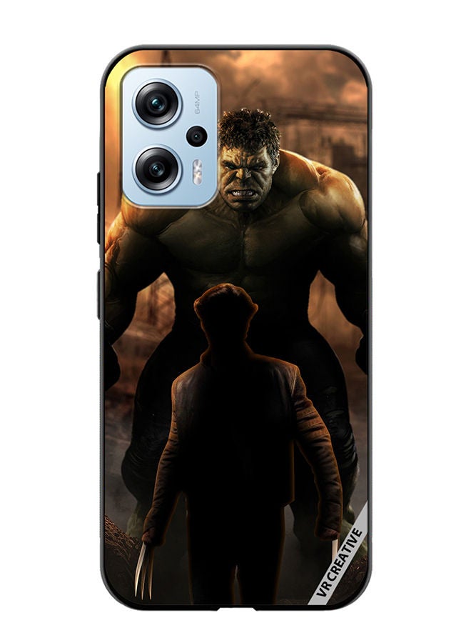 VR CREATIVE Protective Case Cover For Xiaomi Poco X4 GT Hulk Vs Xman Design Multicolour - Image 1