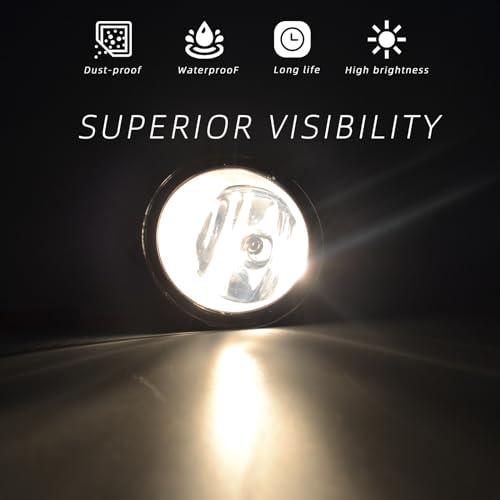 BOXLIGHT Fog Lights For Toyota Corolla 2011 2012 2013 Fog Lamps Assembly 2PCS With Bezels Switch and Wiring Kit - Image 2