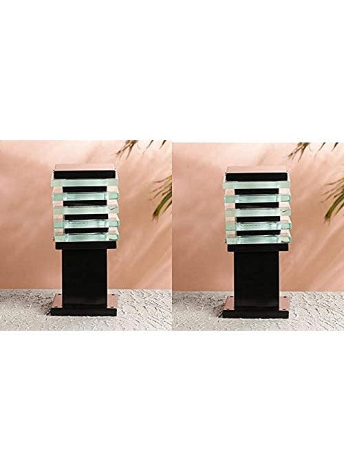 DENICRAAS DENICRAAS Gate Light for Home Gate Black Metal Outdoor Lamp Post Light for Gate PorchPillar Decorative Exterior Black 11 Cms Pack of 2 Pcs  - Image 1