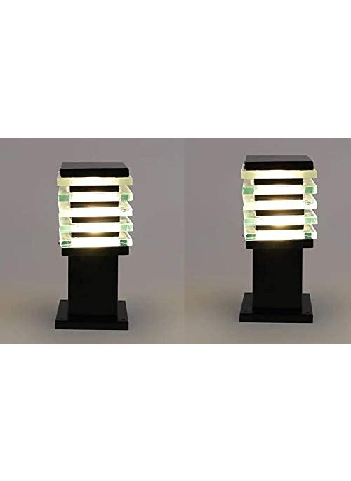 DENICRAAS DENICRAAS Gate Light for Home Gate Black Metal Outdoor Lamp Post Light for Gate PorchPillar Decorative Exterior Black 11 Cms Pack of 2 Pcs  - Image 5