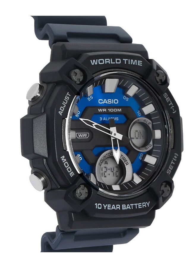 CASIO Resin Analog+Digital Wrist Watch AEQ-120W-2AVDF - Image 2