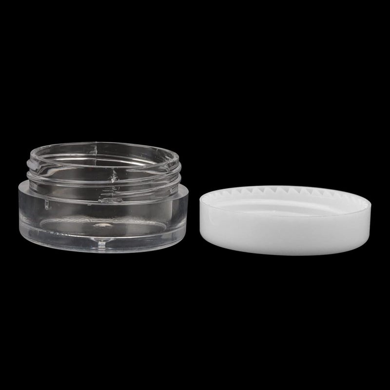 MANCHAP 120 PCS 5ml/5g Cosmetic Containers, Clear Plastic Cosmetic Jars Pots with White Lids, Mini Sample Jars Lip Balm Containers for Make Up, Nail Polish, Creams Global versatile design - Image 4