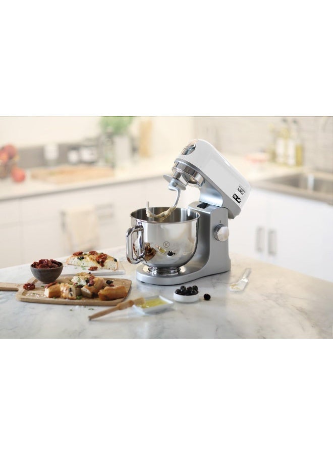 KENWOOD Stand Mixer PREMIUM Kitchen Machine kMix 5L Stainless Steel Bowl, K-Beater, Whisk, Dough Hook, Splashguard, Spatula, Unique Fold Function, Smart Speed Control 1000 W KMX750WH WHITE - Image 5