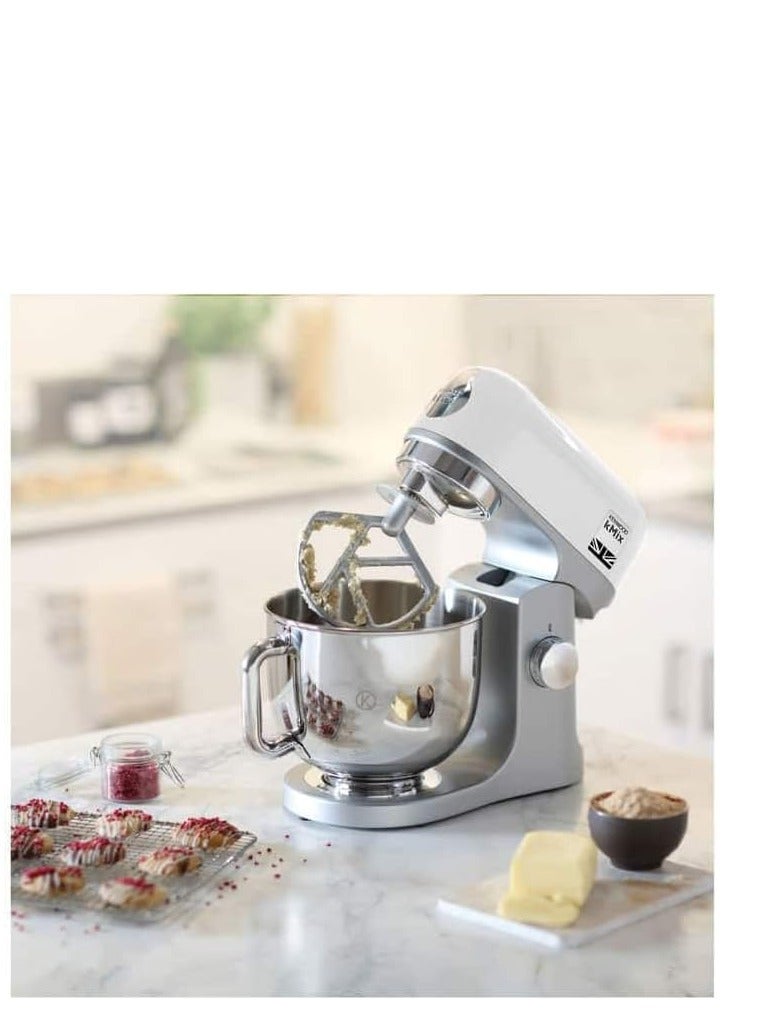 KENWOOD Stand Mixer PREMIUM Kitchen Machine kMix 5L Stainless Steel Bowl, K-Beater, Whisk, Dough Hook, Splashguard, Spatula, Unique Fold Function, Smart Speed Control 1000 W KMX750WH WHITE - Image 2