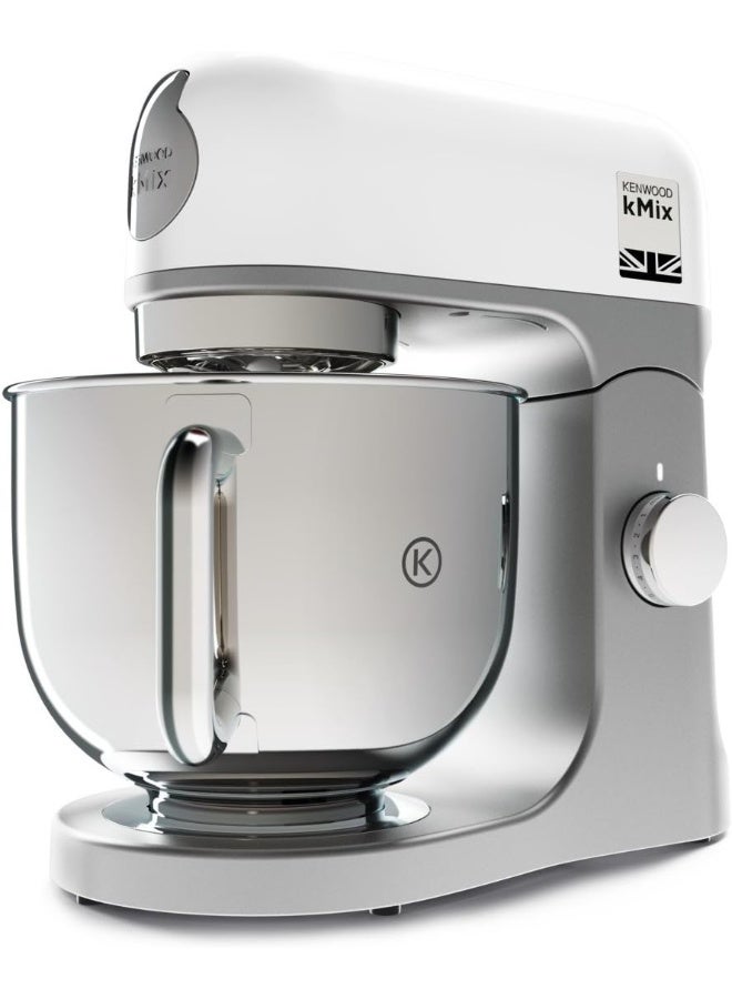 KENWOOD Stand Mixer PREMIUM Kitchen Machine kMix 5L Stainless Steel Bowl, K-Beater, Whisk, Dough Hook, Splashguard, Spatula, Unique Fold Function, Smart Speed Control 1000 W KMX750WH WHITE - Image 4