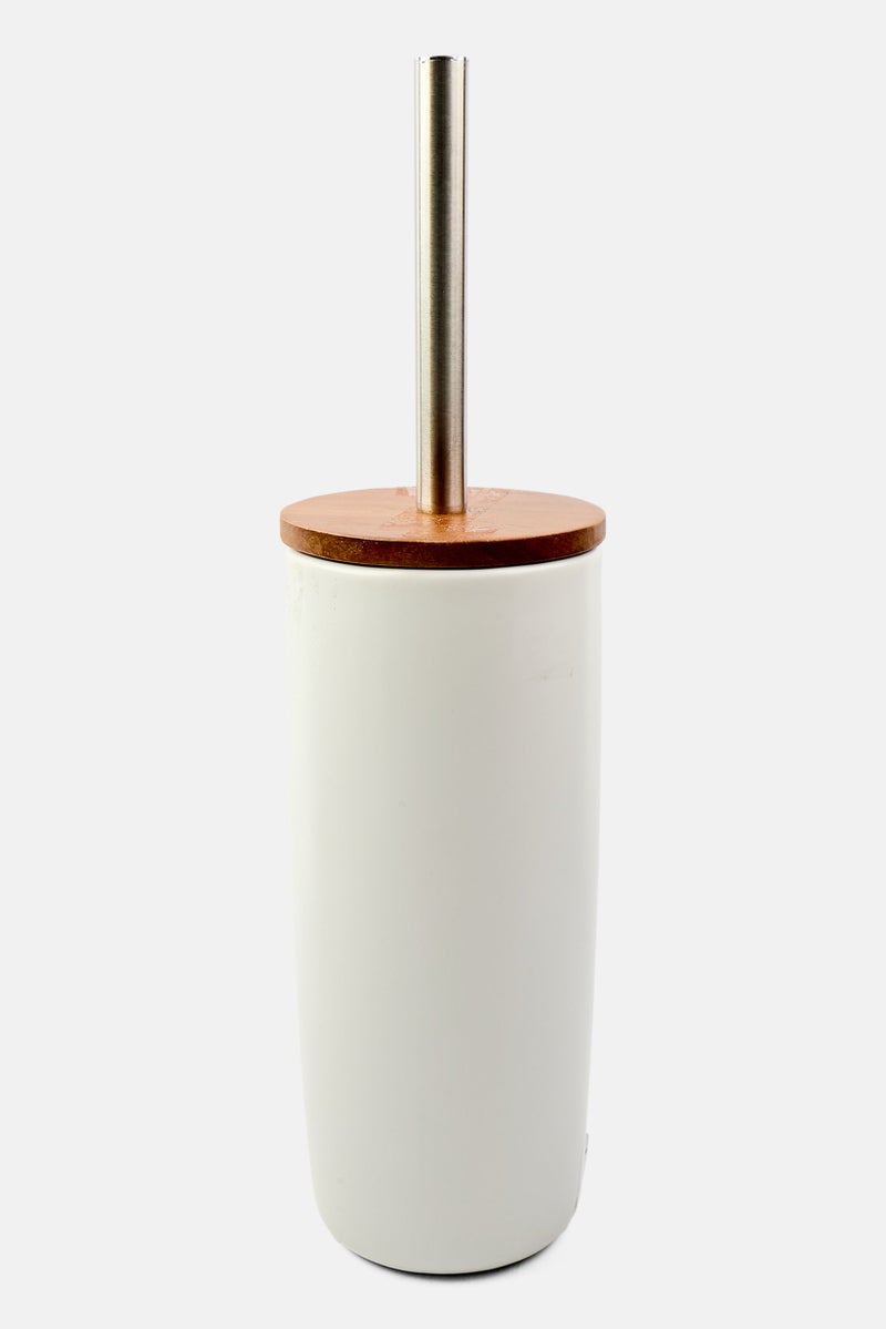 Muy Mucho Toilet Brush With Box 24 H x 10 D cm, White  - Image 2