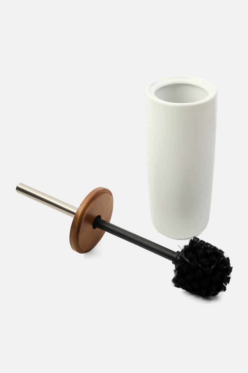 Muy Mucho Toilet Brush With Box 24 H x 10 D cm, White  - Image 1