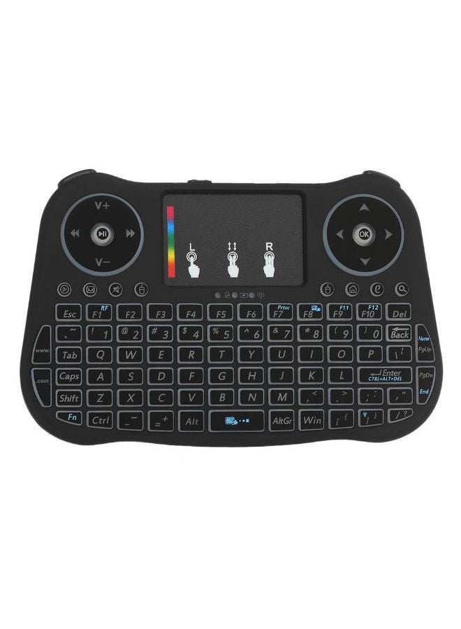 NIBEMINENT 2.4GHz Wireless Keyboard With Touchpad Mouse Black  - Image 1