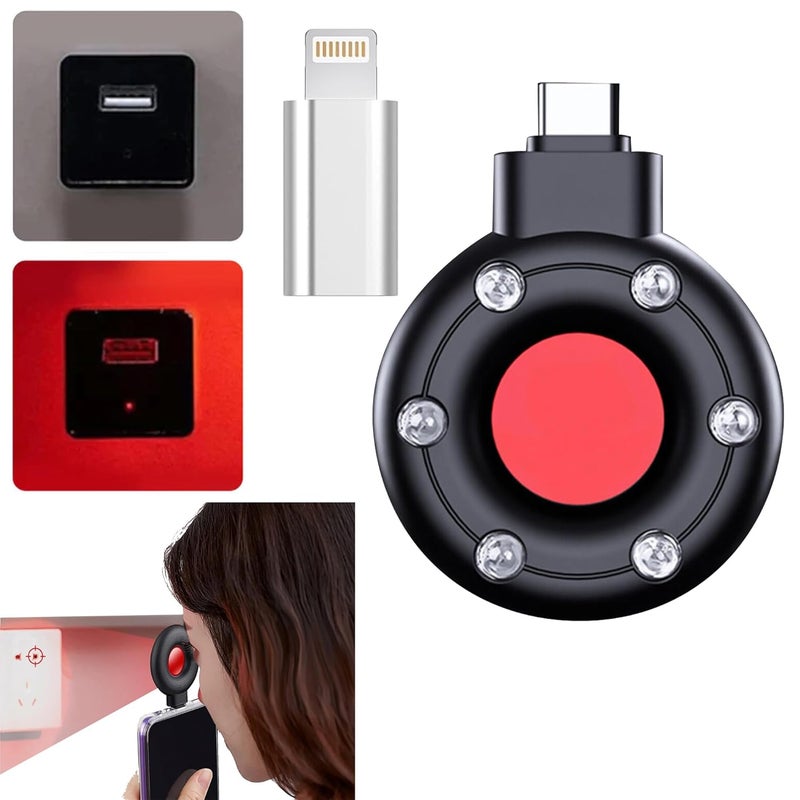 EBIZ HIVE Hidden Camera Detector Device Anti Spy Detector Privacy Protector Portable Wireless Bug Detector Spy Finder Hidden Camera Detector Security Camera Detector for iOS Lightening Types - Image 1