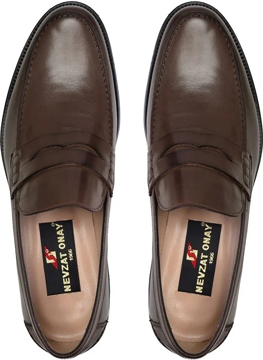 Nevzat Onay Brown Casual Loafer Shoes -8634-