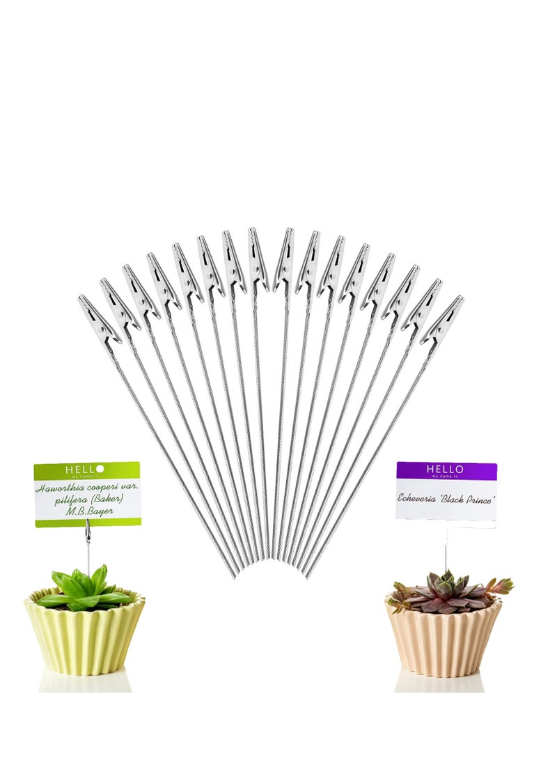 SYOSI Metal Wire Alligator Clips 40 PCS Long-Tailed Alligator Clamp Photo Clip Holder Alligator Clips for Crafts DIY Card Photo Memo Clip Holder  - Image 1