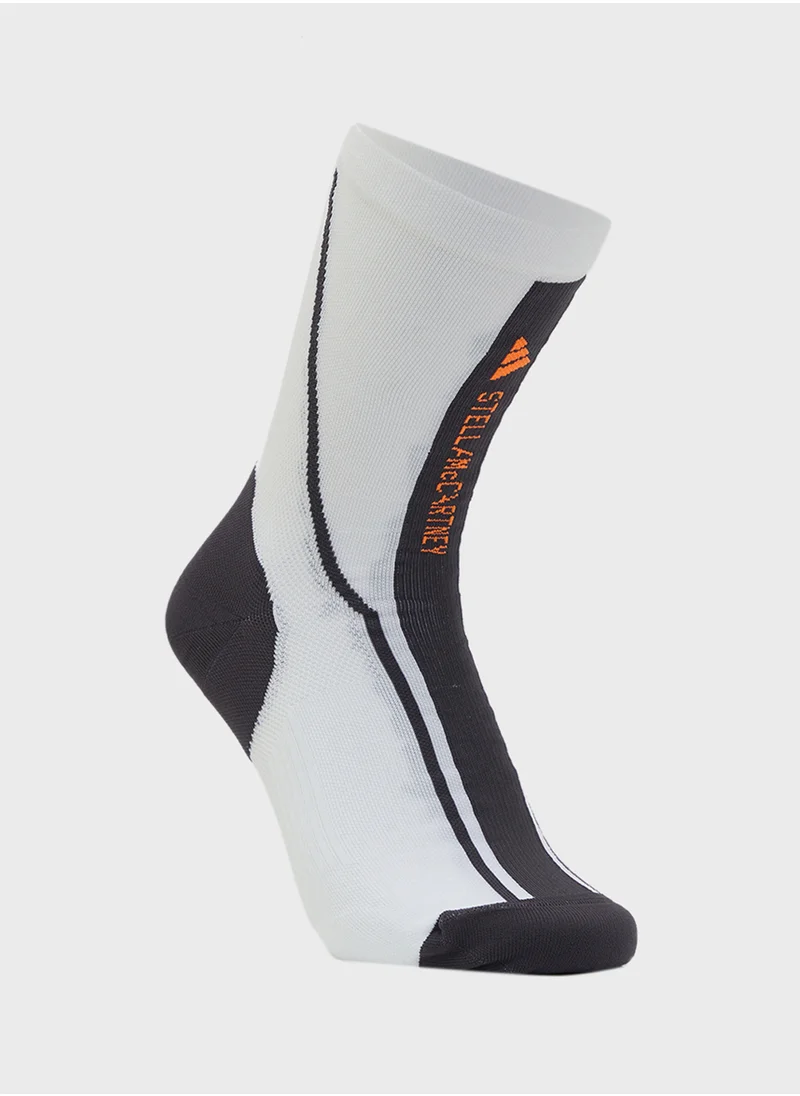 ستيلا مكارتني من اديداس Logo Crew Socks