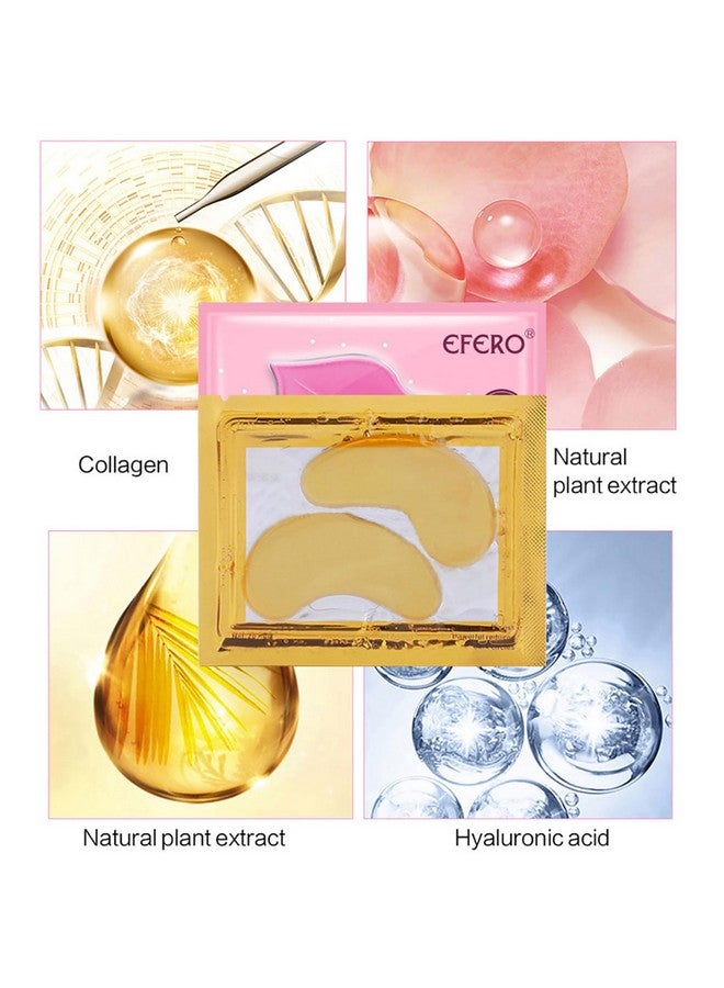 Eakroo 20 Pairs Lip Masks & Eye Mask Power Crystal Gel 24K Lip Eye Mask Effectively Nourishes The Lip & Eye Skin Antiaging Eye Patches For Moisturizing Reducing Fine Lines Dark Circle - Image 4