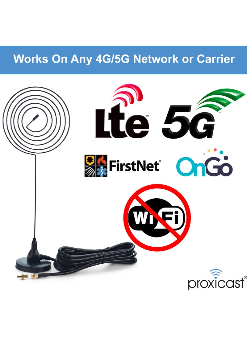 Proxicast Proxicast 4G/5G Wideband Spiral Magnetic Antenna 6-8 dBi with SMA & TS9 Connectors Compatible with AT&T Nighthawk, Verizon Jetpack, Cradlepoint, Pepwave, MoFi, Digi (Wave Catcher ANT-124-WAV-2PK)  - Image 3