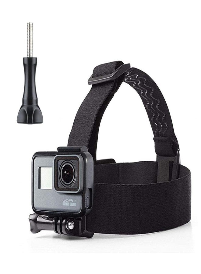 Action Pro Head Strap Mount and Screw Compatible with GoPro-13/12/11/10/9/8/7/6/5/4/3+/3/SJCAM/Xiaomi/YI/Eken Action Camera - Image 1