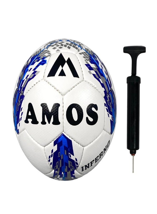 آموس كرة قدم AMOS Inferno Jett (مقاس 4) مع مضخة - Image 1
