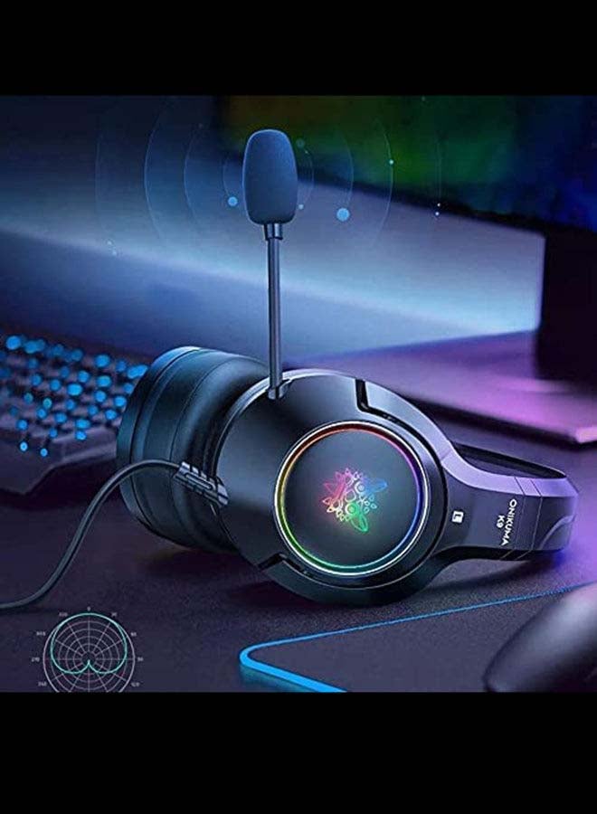 سماعات رأس سلكية للألعاب K9 مزودة بميكروفون لأجهزة PS4/PS5/XOne/XSeries/NSwitch/PC - Image 3
