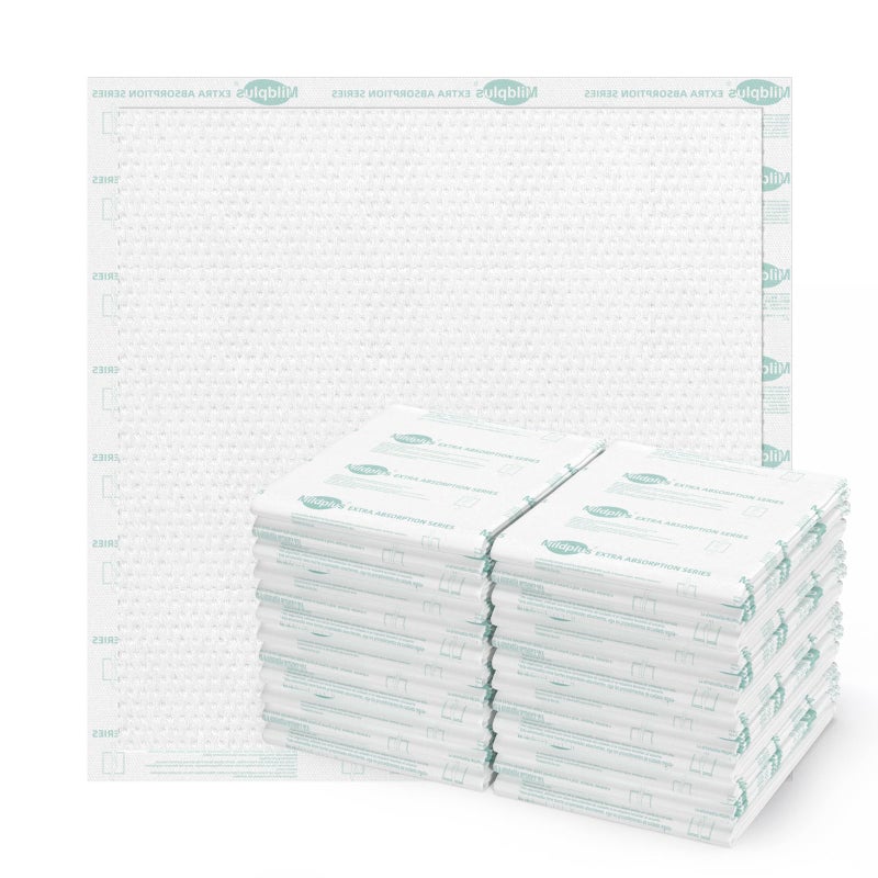 Heavy Duty Underpads 40X40 Super Sized Chucks Pads 180 Grams Disposable Bed Pads with Strength Cloth Backing Extra Absorption Pads for Incontinence 100X100CM 10 Count Discreet Packaging
