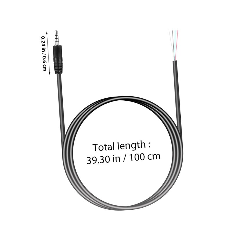 4 Pack 3.5mm Male to Female Audio Extension Cable 1 Meter for Earphones Microphones Laptops - Image 3