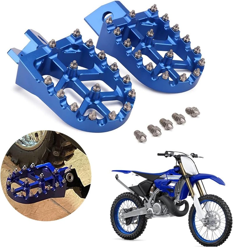 SOOMJ AnXin CNC Aluminum Foot Pegs for YZ80 YZ125 YZ250 YZ500 WR200 WR250 WR500 TTR90 TTR110 TR125 TTR250 XT250 Motorcycles - Image 1