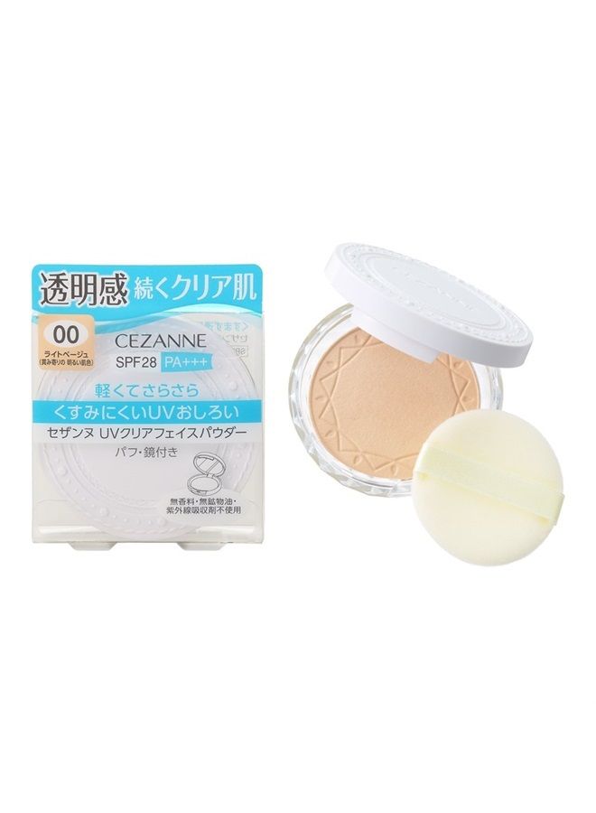 cezanne UV Clear face Powder 00 Light Beige 10g - Image 2