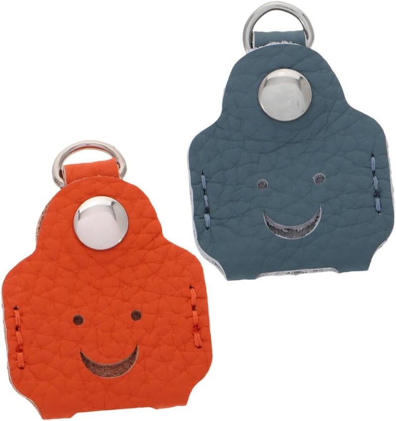 Healeved 2Pcs Vintage Key Sleeves Creative Leather Key Caps for House Car and Electric Bike Keys Fun and Unique Key Holders to Prevent Wear and Add Personality - Image 1