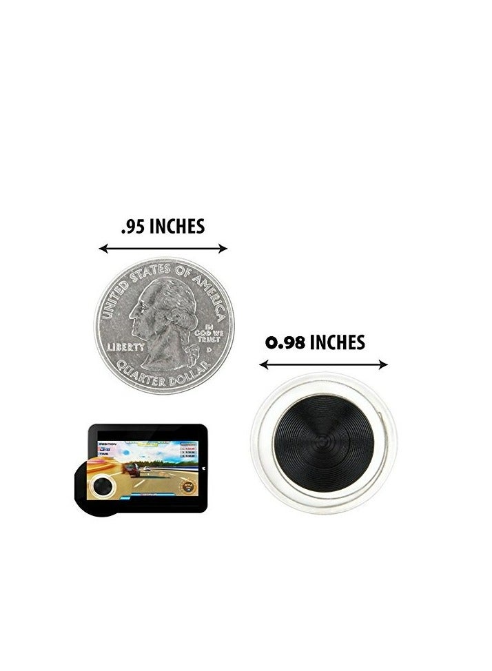 2Pcs Mobile Phone Game Joystick Game Control Touch Screen Joypad Game Controller for iPad iPhone Android Mobile Tablet Smart Phone Joystick Touch Screen Joypad Tablet Funny Game Controller