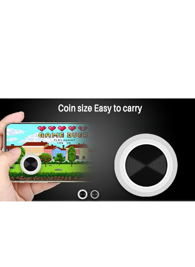 2Pcs Mobile Phone Game Joystick Game Control Touch Screen Joypad Game Controller for iPad iPhone Android Mobile Tablet Smart Phone Joystick Touch Screen Joypad Tablet Funny Game Controller