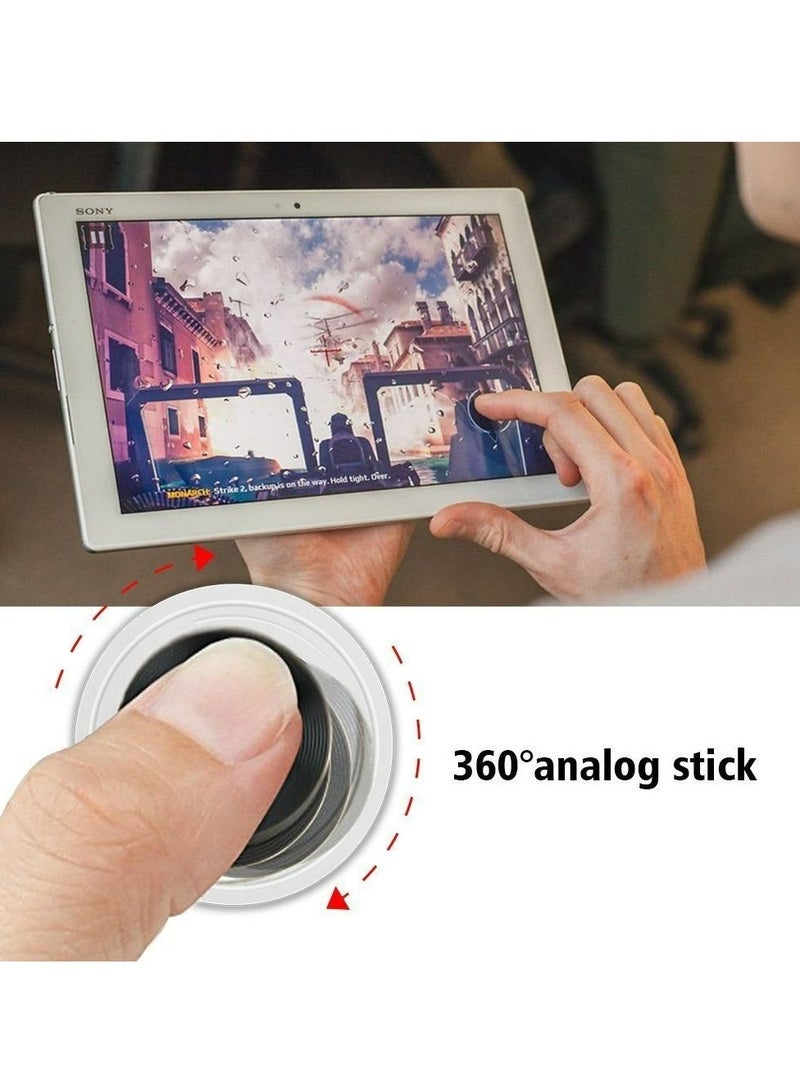 2Pcs Mobile Phone Game Joystick Game Control Touch Screen Joypad Game Controller for iPad iPhone Android Mobile Tablet Smart Phone Joystick Touch Screen Joypad Tablet Funny Game Controller