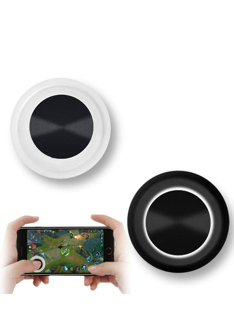 2Pcs Mobile Phone Game Joystick Game Control Touch Screen Joypad Game Controller for iPad iPhone Android Mobile Tablet Smart Phone Joystick Touch Screen Joypad Tablet Funny Game Controller