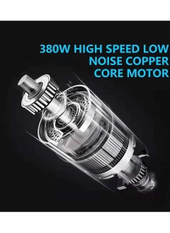 Generic Electric Ice Crusher Triple Blades Ice Crusher Shaver 286lbs/hr Stainless Steel Shaved Ice Machine 380W Snow Cone Machine 1500 RPM Ice Shaving Machine Commercial And Domestic Silver  - Image 5