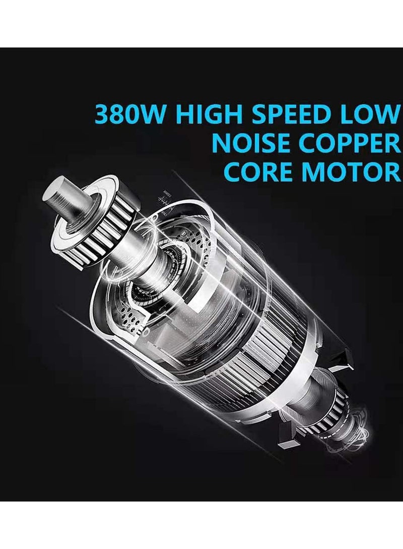 Electric Ice Crusher Triple Blades Ice Crusher Shaver 286lbs/hr Stainless Steel Shaved Ice Machine 380W Snow Cone Machine 1500 RPM Ice Shaving Machine Commercial And Domestic Silver  - Image 5