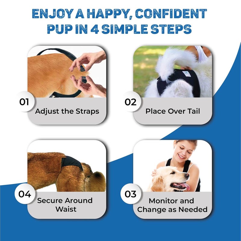 Trixie Washable Protective Pants, Medium, 40 Gram (4011905234939) - Image 4