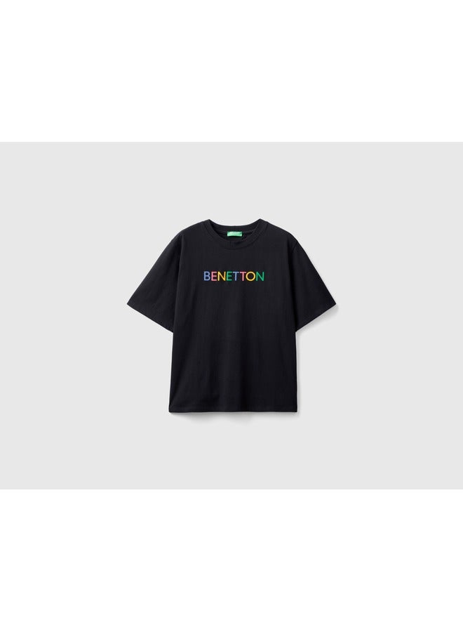 UNITED COLORS OF BENETTON T-Shirt With Logo Text - Image 1