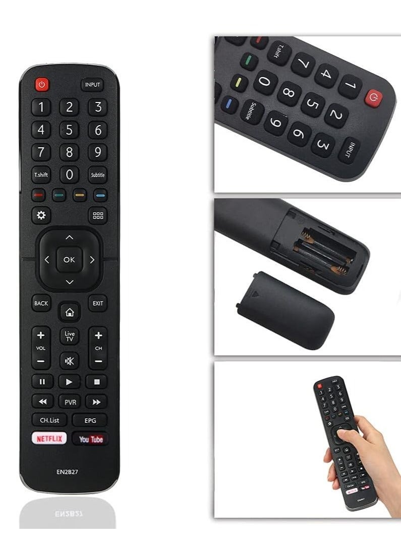 PopZa "Replacement Remote Control for Hisense TV EN2B27 – Compatible with Hisense 32K3110W, 40K3110PW, 50K3110PW, 40K321UW, 50K321UW, 55K321UW Models" - Image 4