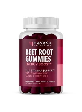 Beet Root Gummies with COQ10 Energy Supplement | Nitric Oxide Supplement for Healthy Energy & Performance Support with Pomegranate Extract | Beet Root Supplements | Mixed Berry | 60 Vegan Gummies - pzsku/Z15BF952468E090D626C3Z/45/_/1716689578/a4987a27-a24f-4c88-92fd-edc8e1333b62