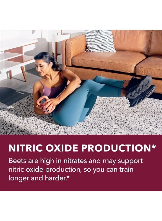 Beet Root Gummies with COQ10 Energy Supplement | Nitric Oxide Supplement for Healthy Energy & Performance Support with Pomegranate Extract | Beet Root Supplements | Mixed Berry | 60 Vegan Gummies