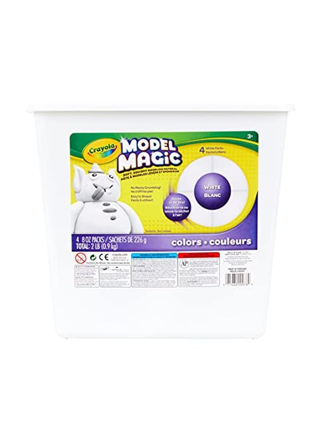 Crayola Model Magic White Modeling Clay Alternative 2 Lb. Bucket Gift - Image 1
