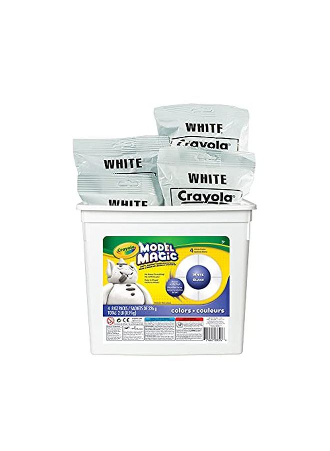 Crayola Model Magic White Modeling Clay Alternative 2 Lb. Bucket Gift - Image 4