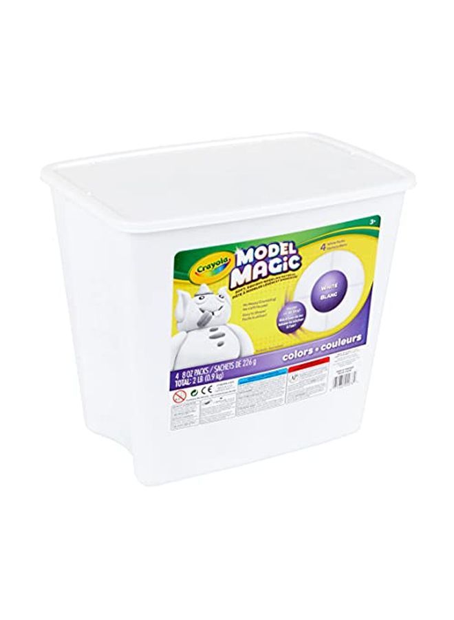 Crayola Model Magic White Modeling Clay Alternative 2 Lb. Bucket Gift - Image 2