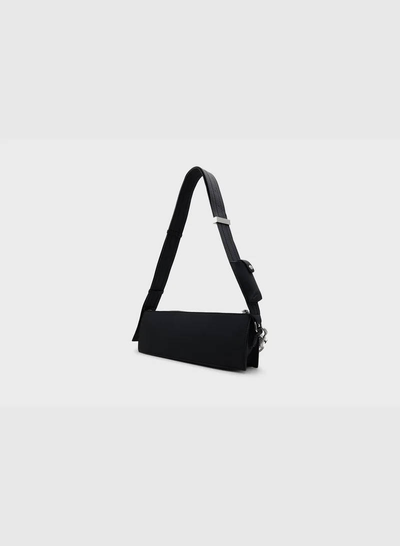 CALL IT SPRING Gaiia Plain Shoulder Bag with Detachable Chain