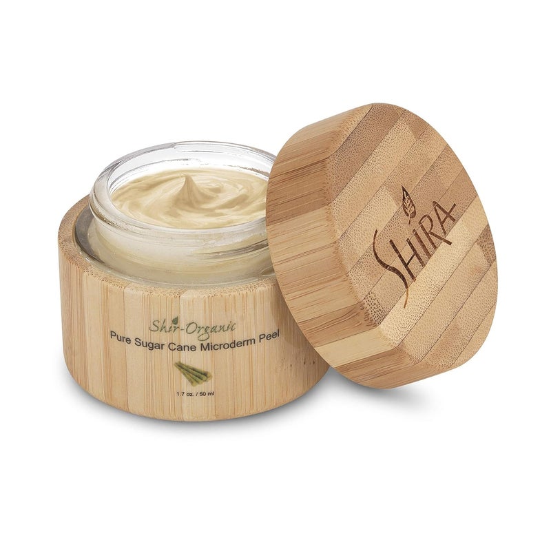 Shira ShirOrganic Pure Sugarcane Microderm Peel Loosens And Dissolves Dead Skin Cells Reveals Hydrated and YouthfulLooking Skin  All Skin Types 50 ml