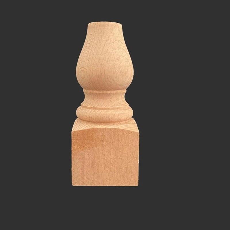 Wooden Carving Column Bed Head Pillar Base Round Ball Headboard Furniture Railing Post Home Decoration Color 14 - Image 2