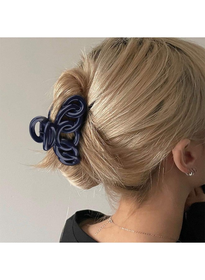Canitor Hair Clips Set: 8Pcs Banana Claw Clips For Thin Hair, Non-Slip Vines Twining French Design Barrettes - Image 1