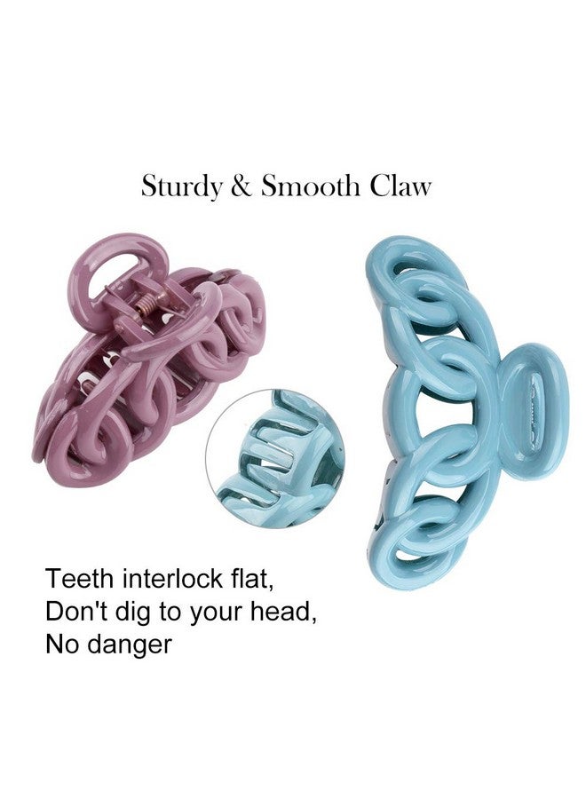 Canitor Hair Clips Set: 8Pcs Banana Claw Clips For Thin Hair, Non-Slip Vines Twining French Design Barrettes - Image 4