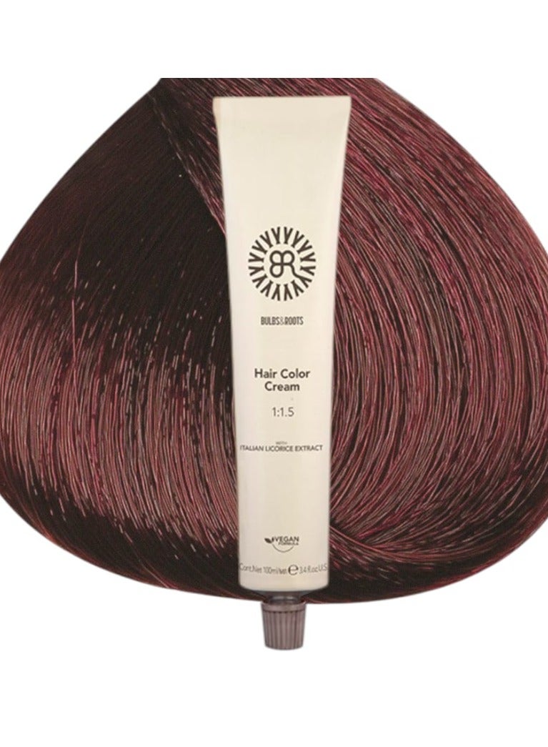 بي ار صبغه BR الايطاليه نباتيه 100%  للتلوين الشعر رقم 4.65   100 ملليلتر - Image 1