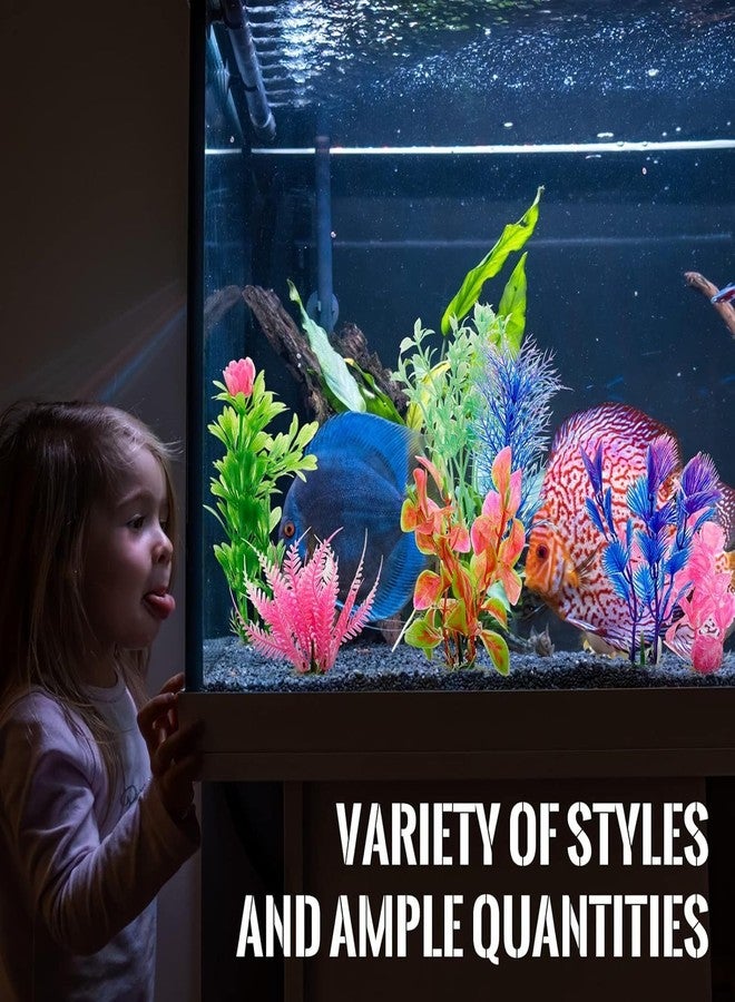 VAYINATO® Aquarium Fish Tank Decorations | 5 Pcs Artificial Colorful Fish & 5 Pcs Plants Set | Non-Toxic, Durable & Lifelike Ornaments for Freshwater & Saltwater Tanks - Image 2