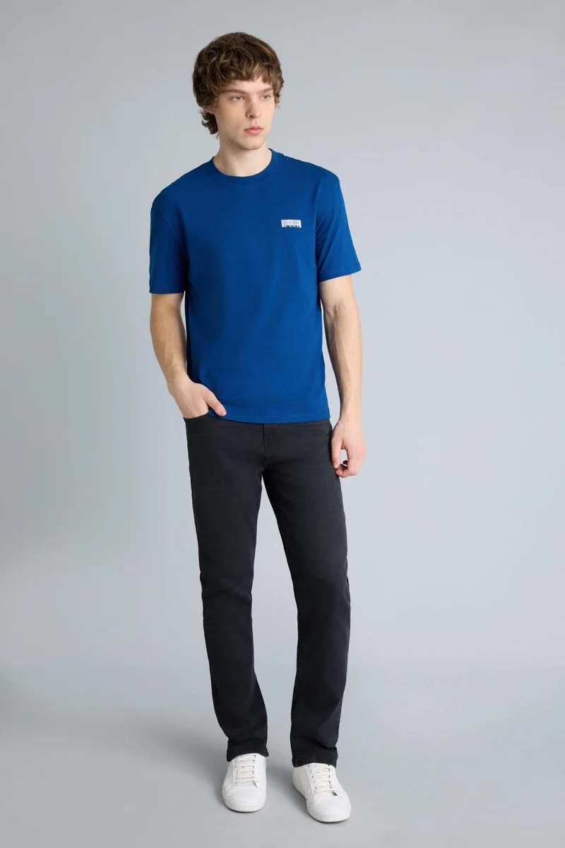 ديفاكتو Regular Fit Printed Short Sleeve T-Shirt